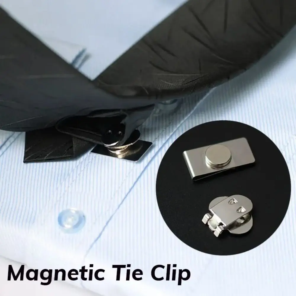 Magnetic Invisible Tie Clip Automatic Fixing Buckle Anti-wrinkle Anti-swing Tie Holder Clips Necktie Collar Hidden Magnetic Invisible Tie Clip Automatic Fixing Buckle Anti-wrinkle Anti-swing Tie Holder Clips Necktie Collar Hidden
