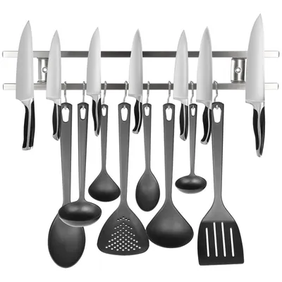 Magnetic Knife Holder and Hanging Kitchen Utensil Holder