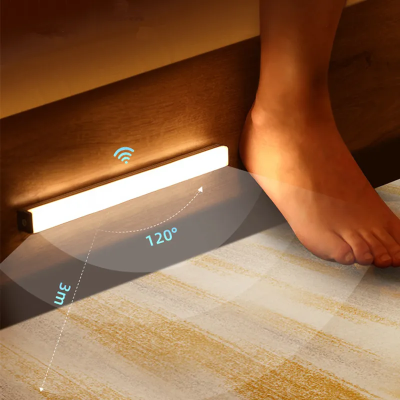 Magnetic Motion Sensor LED lamp Wireless Night Light Type C Rechargeable Light Cabinet Wardrobe Lamp Staircase Magnetic Motion Sensor LED lamp Wireless Night Light Type C Rechargeable Light Cabinet Wardrobe Lamp Staircase