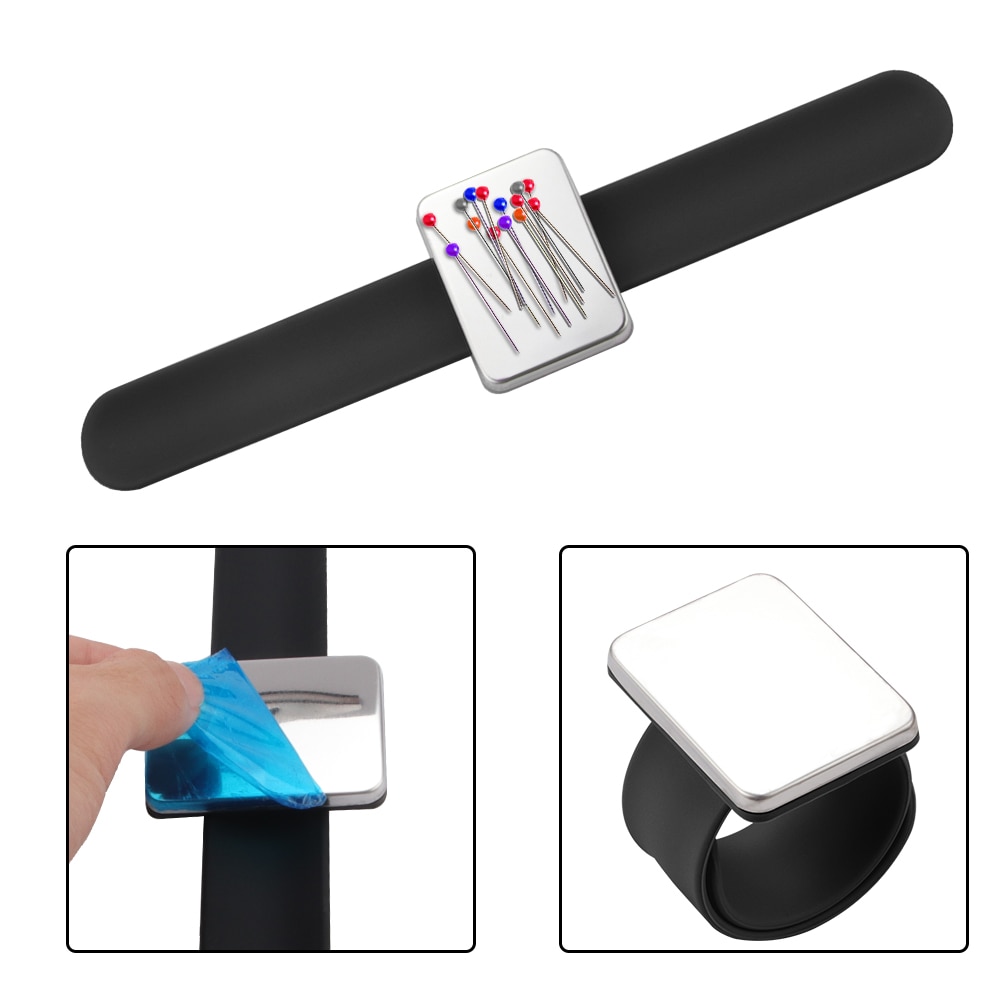 Magnetic Pincushion Pin Holder Wristband Magnetic Pincushion Pin Holder Wristband