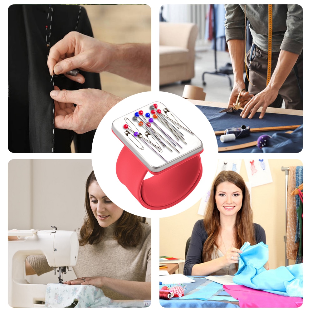 Magnetic Pincushion Pin Holder Wristband Magnetic Pincushion Pin Holder Wristband
