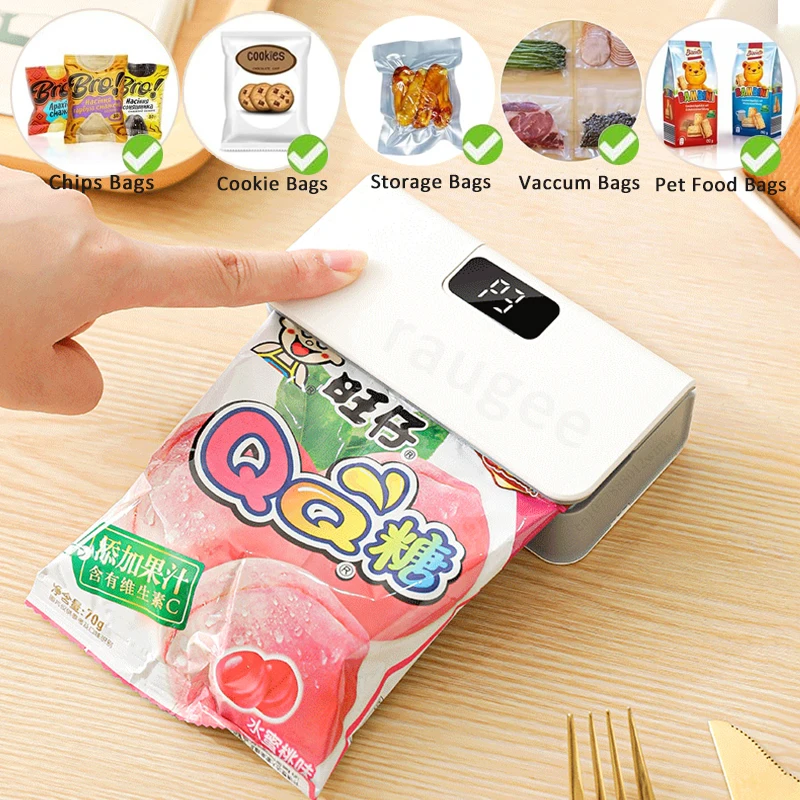 Magnetic Plastic Bags Sealer Mini Heat Bag Sealing Machine 2 in 1 Heat Bag Sealer Food Packaging Sealing Machine Magnetic Plastic Bags Sealer Mini Heat Bag Sealing Machine 2 in 1 Heat Bag Sealer Food Packaging Sealing Machine