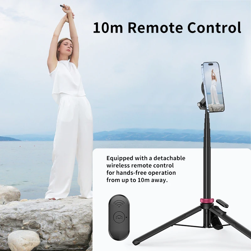 Magnetic Selfie Stick Tripod Wireless Bluetooth Remote Phone Extension Tripod for Phone Live Streaming Vlog Magnetic Selfie Stick Tripod Wireless Bluetooth Remote Phone Extension Tripod for Phone Live Streaming Vlog
