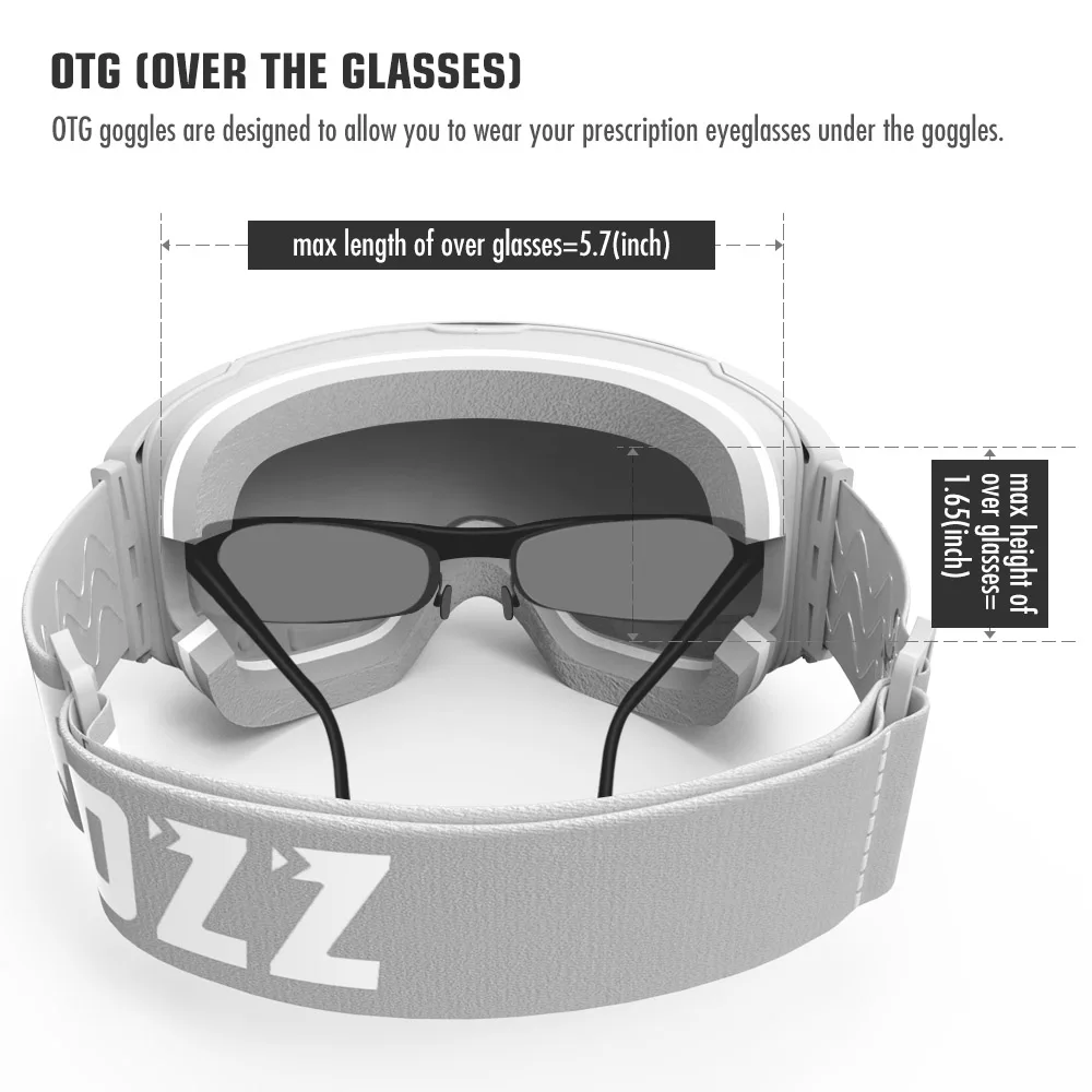 Magnetic Ski Goggles with Quick-Change Lens and Case Set 100% UV400 Protection Anti-fog Snowboard Goggles for Men and Magnetic Ski Goggles with Quick-Change Lens and Case Set 100% UV400 Protection Anti-fog Snowboard Goggles for Men and