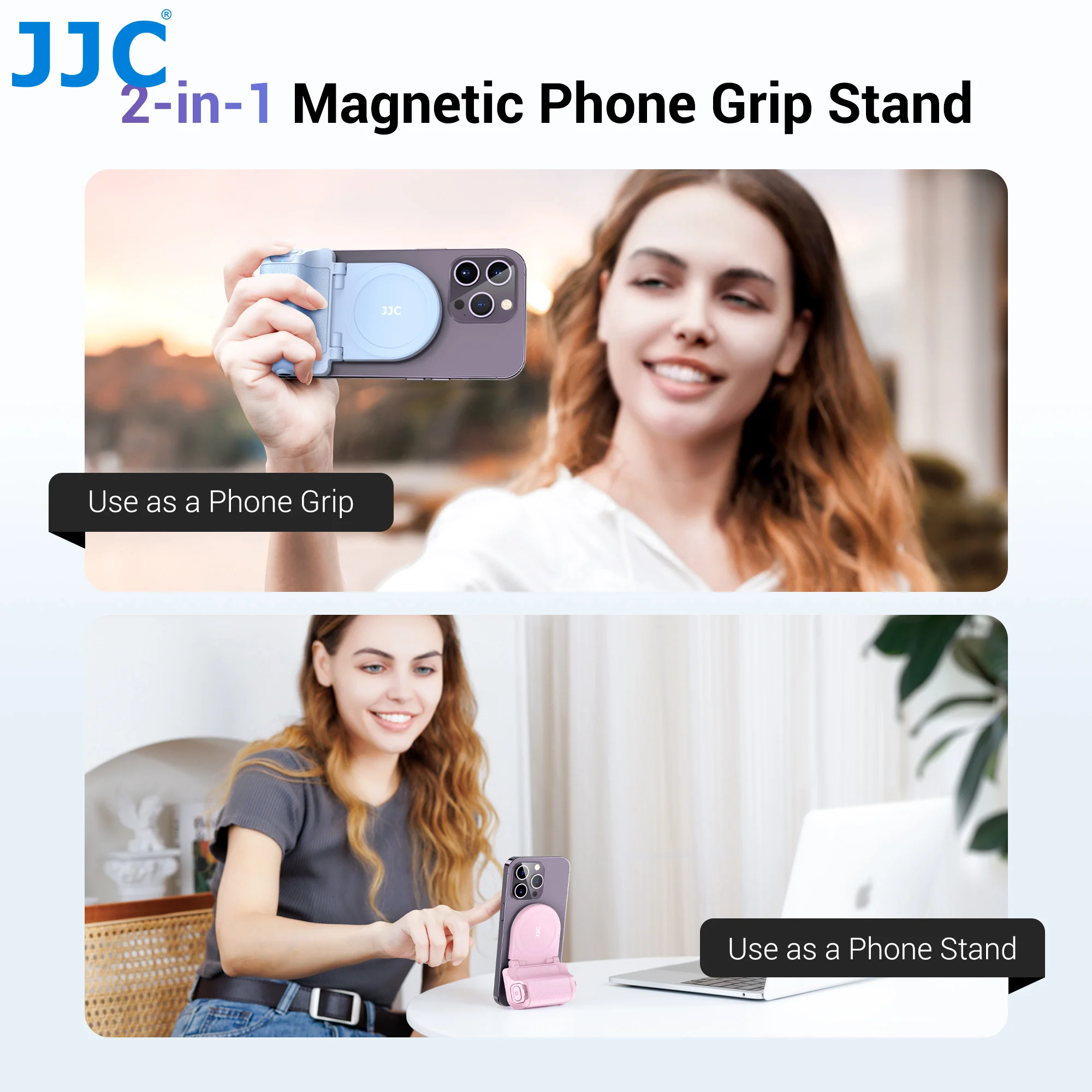 Magnetic Snapgrip Phone Hand Grip Magsafe Handheld Bluetooth Remote Control Handle Phone Tripod Mount for Vlog iPhone Magnetic Snapgrip Phone Hand Grip Magsafe Handheld Bluetooth Remote Control Handle Phone Tripod Mount for Vlog iPhone
