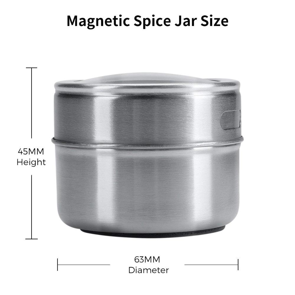 Magnetic Spice Jars Seasoning Steel Cans