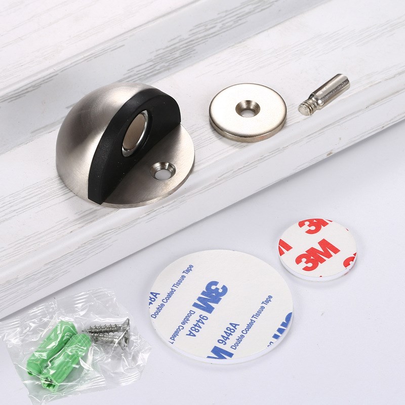 Magnetic Stainless Steel Door Stop with Accessories Magnetic Stainless Steel Door Stop with Accessories