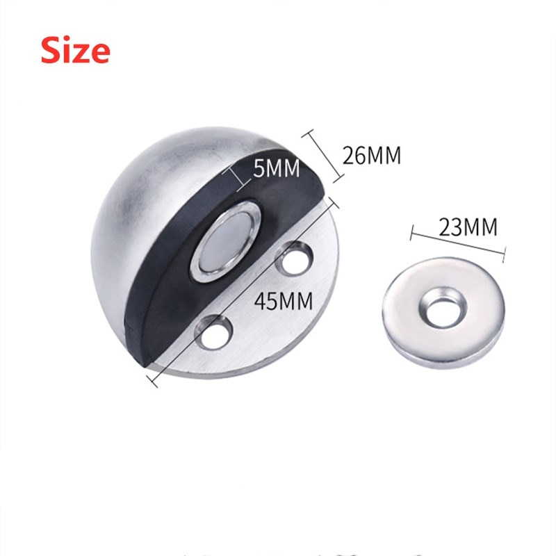 Magnetic Stainless Steel Door Stop with Accessories Magnetic Stainless Steel Door Stop with Accessories