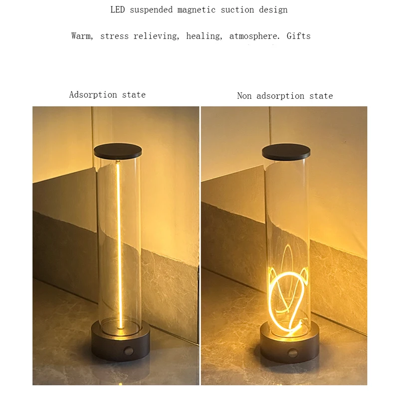 Magnetic Suction Light With Three Brightness Levels LED Ambient Light With Adjustable Outdoor Magnetic Suction Light