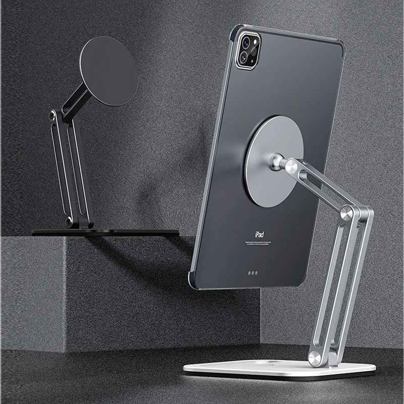 Magnetic Tablet and Phone Stand Holder Metal Bracket Mount Support Pad Magnetic Tablet and Phone Stand Holder Metal Bracket Mount Support Pad