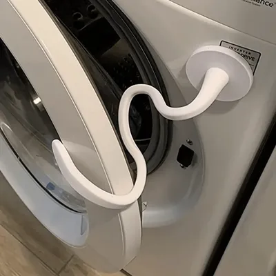 Magnetic Washer Door Prop-Stabilizer for Front Load Machines-Easy-Install, Flex Design-Fits Most Washers & RV Laundry