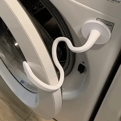 Magnetic Washer Door Prop-Stabilizer for Front Load Machines-Easy-Install, Flex Design-Fits Most Washers & RV Laundry