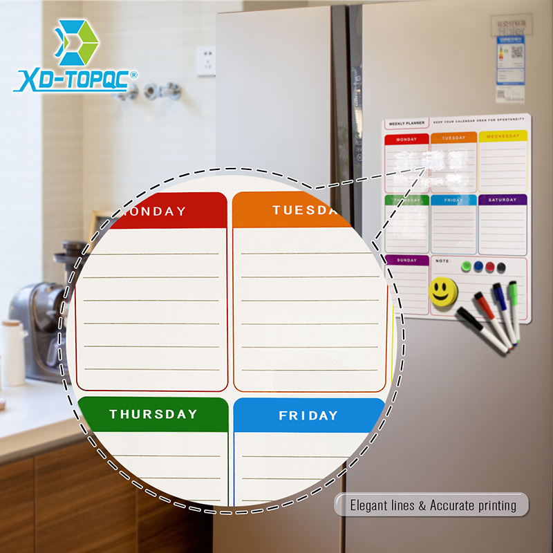 Magnetic Whiteboard For Fridge Weekly Planner