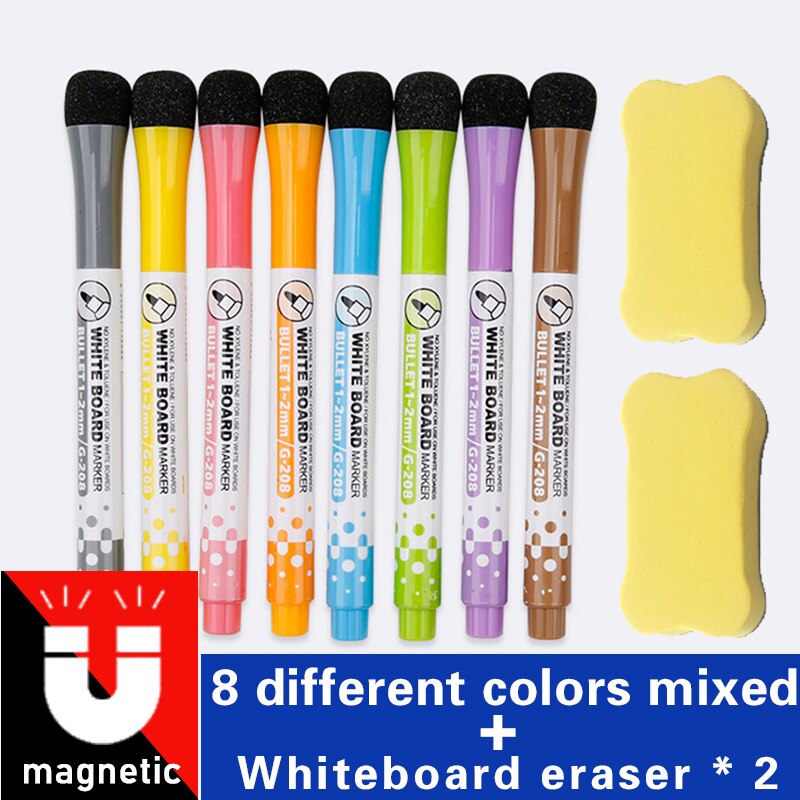 Magnetic Whiteboard Markers Set (8 pcs) Magnetic Whiteboard Markers Set (8 pcs)