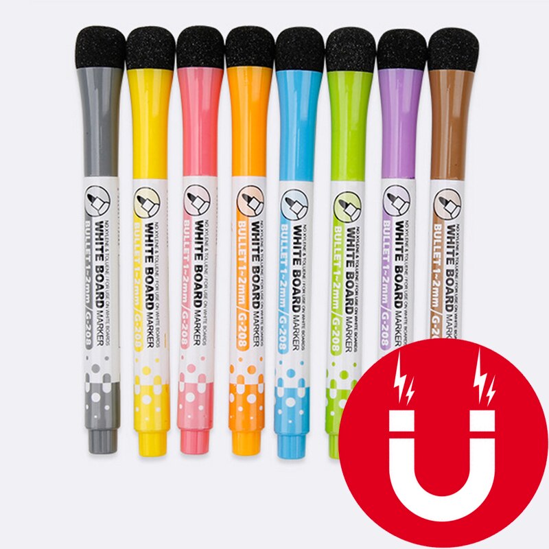 Magnetic Whiteboard Markers Set (8 pcs) Magnetic Whiteboard Markers Set (8 pcs)