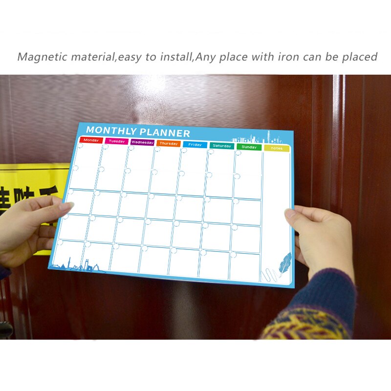 Magnetic Whiteboard Monthly Planner