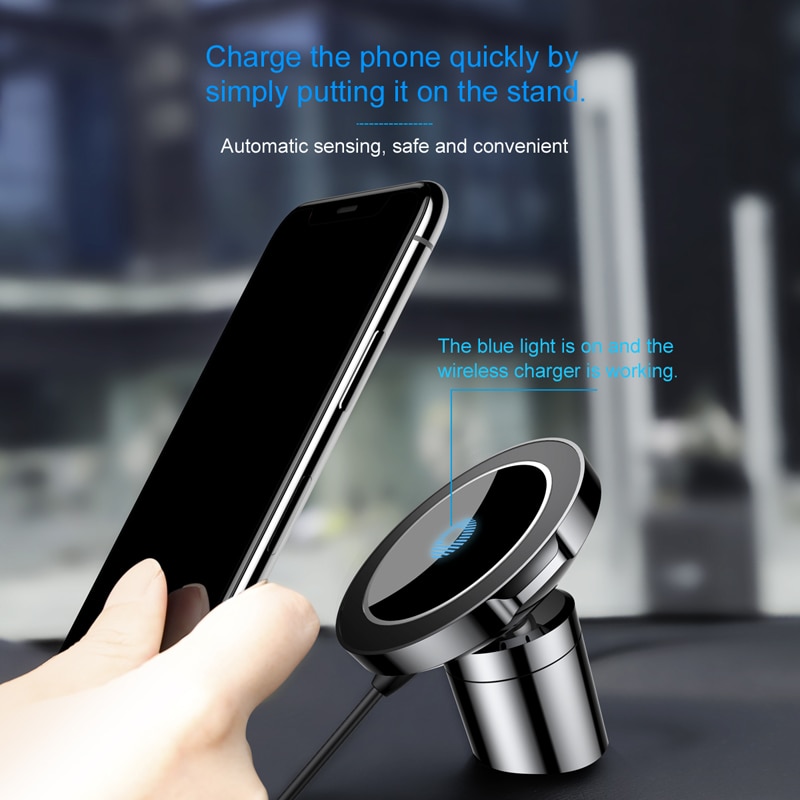 Magnetic Wireless Car Charger Device Magnetic Wireless Car Charger Device