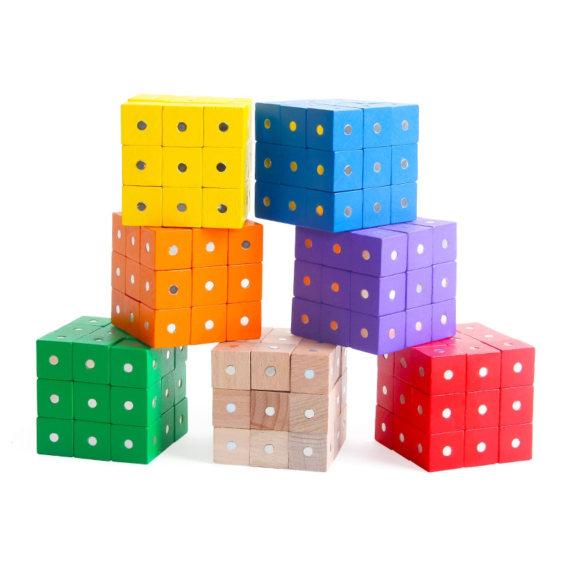 Magnetic Wooden Blocks Set (10Pcs) Magnetic Wooden Blocks Set (10Pcs)