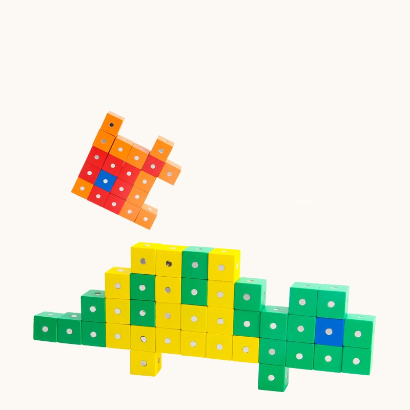 Magnetic Wooden Blocks Set (10Pcs) Magnetic Wooden Blocks Set (10Pcs)