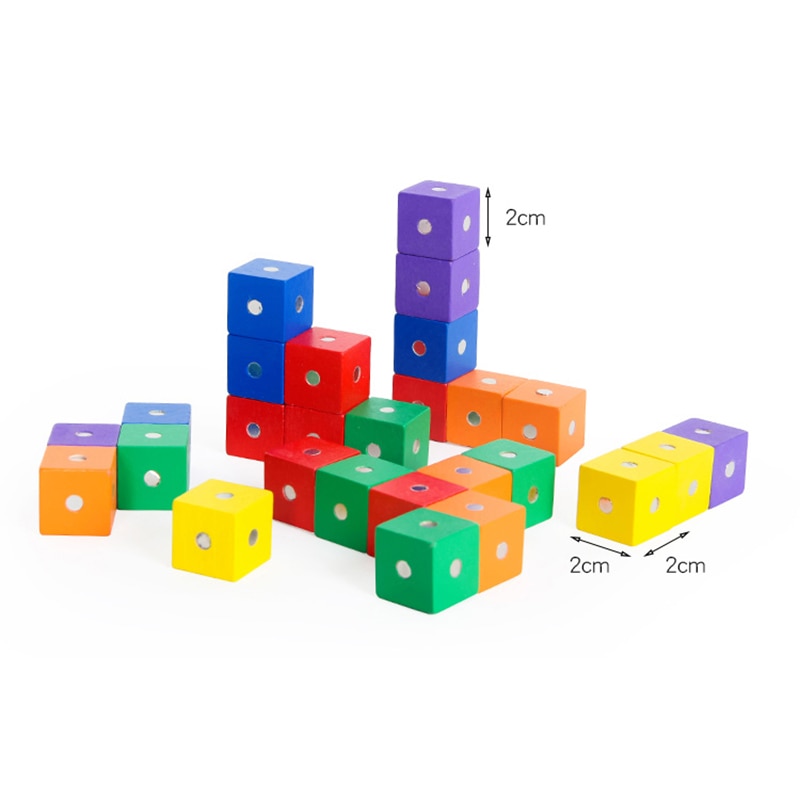 Magnetic Wooden Blocks Set (10Pcs) Magnetic Wooden Blocks Set (10Pcs)