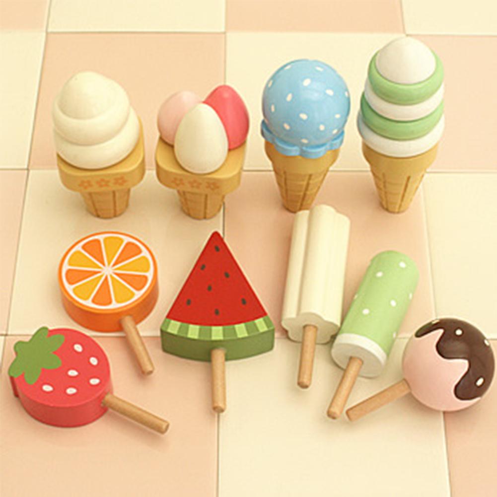Magnetic Wooden Ice Cream Toy with Stand Magnetic Wooden Ice Cream Toy with Stand