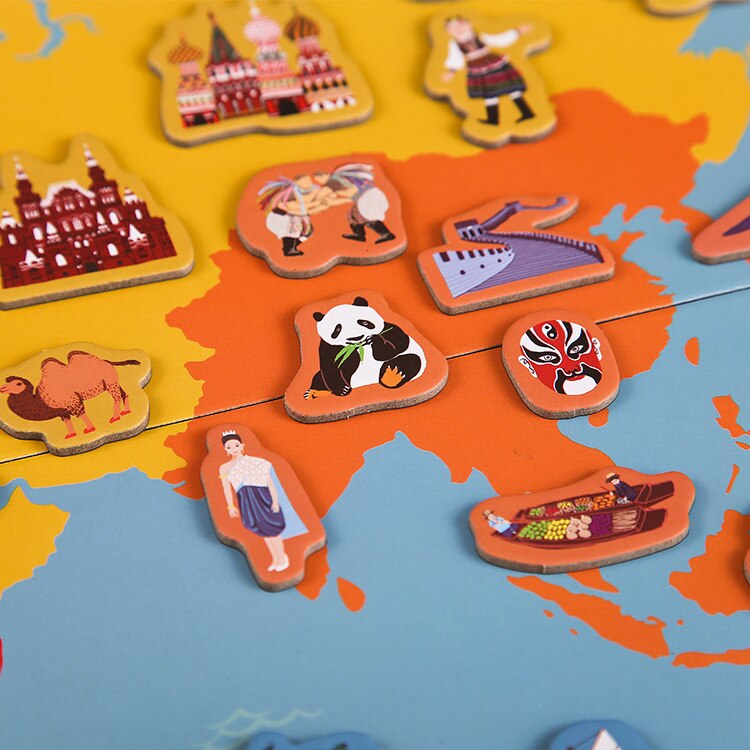Magnetic World Map Kids Map Magnetic World Map Kids Map