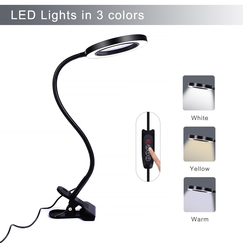 Magnifier with Light Flexible Lamp Magnifier with Light Flexible Lamp