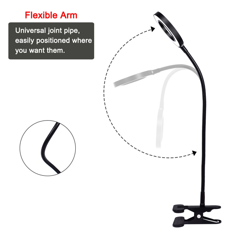 Magnifier with Light Flexible Lamp Magnifier with Light Flexible Lamp
