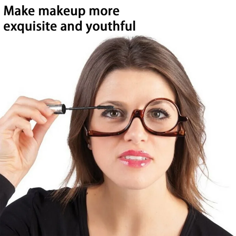 Magnifying Glasses Rotating Makeup Reading Glasses Anti Blue Light Make-Up Presbyopic Eyeglasses Diopter Magnifying Glasses Rotating Makeup Reading Glasses Anti Blue Light Make-Up Presbyopic Eyeglasses Diopter