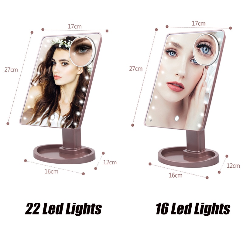 Magnifying Mirror with LED Lights Magnifying Mirror with LED Lights