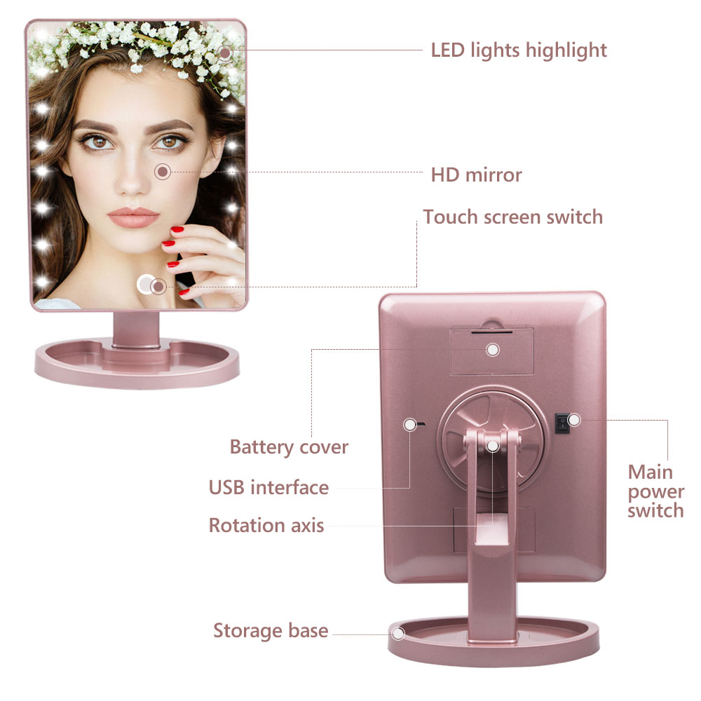 Magnifying Mirror with LED Lights Magnifying Mirror with LED Lights