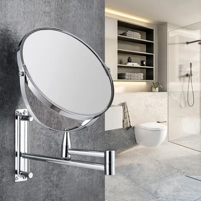 Magnifying Swivel Bathroom Mirror