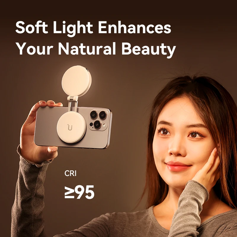 MagSafe Light Portable Selfie Light for iPhone Fill Light Phone Stand for Selfie Video Vlog