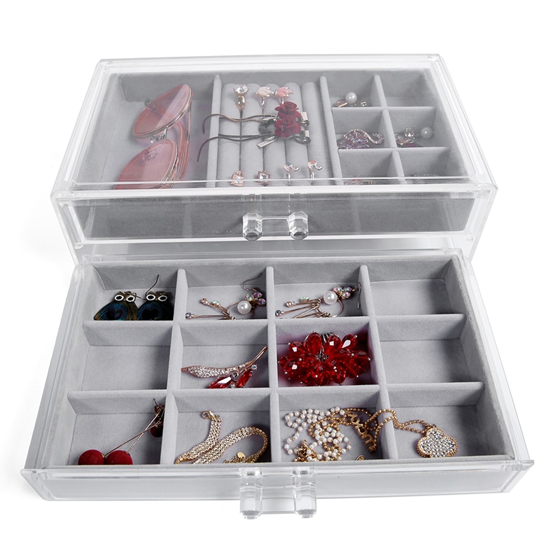Makeup Drawers Jewelry Acrylic Organizer