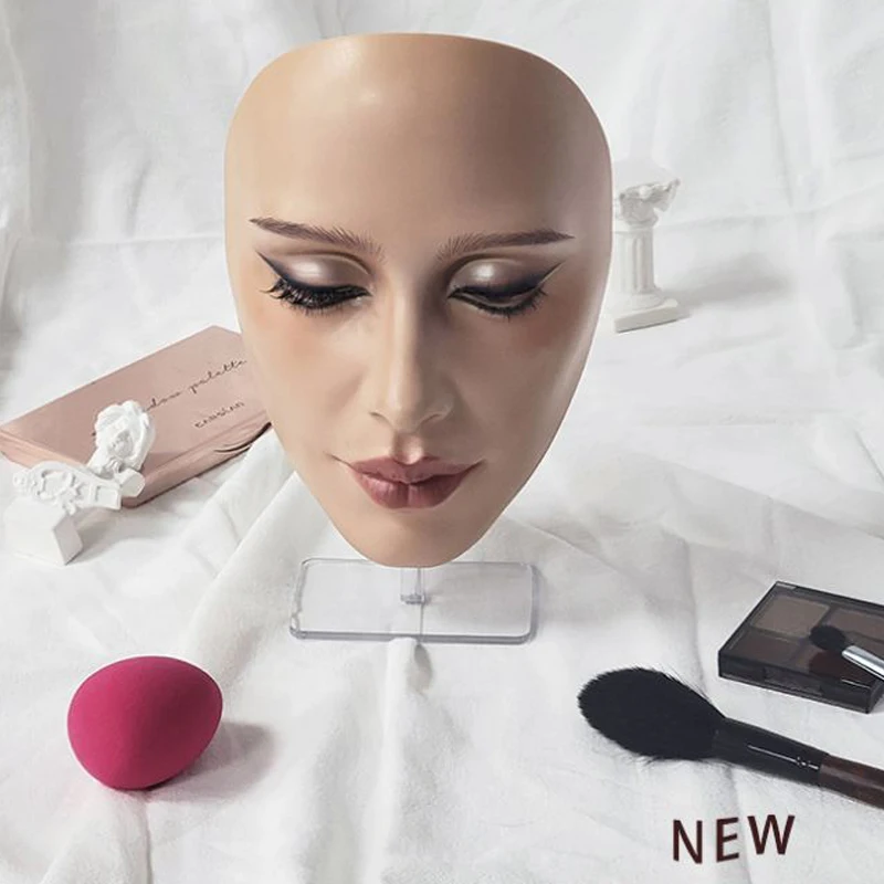 Makeup Full Face Practice Model 5D Silicone Bionic Skin Mannequin Eye eyebrow Eyelash Eyeshadow for beginner Makeup Makeup Full Face Practice Model 5D Silicone Bionic Skin Mannequin Eye eyebrow Eyelash Eyeshadow for beginner Makeup