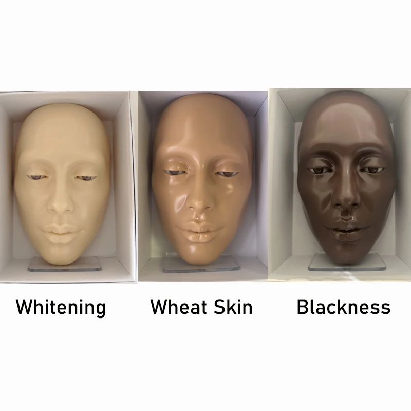 Makeup Full Face Practice Model 5D Silicone Bionic Skin Mannequin Eye eyebrow Eyelash Eyeshadow for beginner Makeup Makeup Full Face Practice Model 5D Silicone Bionic Skin Mannequin Eye eyebrow Eyelash Eyeshadow for beginner Makeup