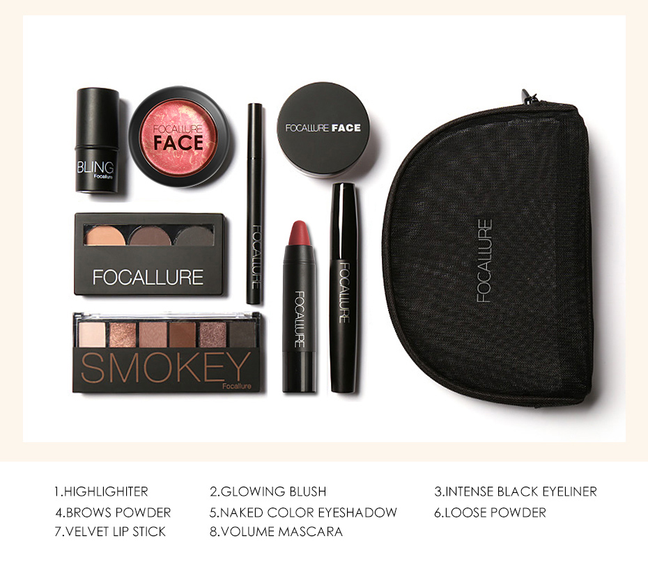Makeup Kit Gift 8pcs Set Makeup Kit Gift 8pcs Set