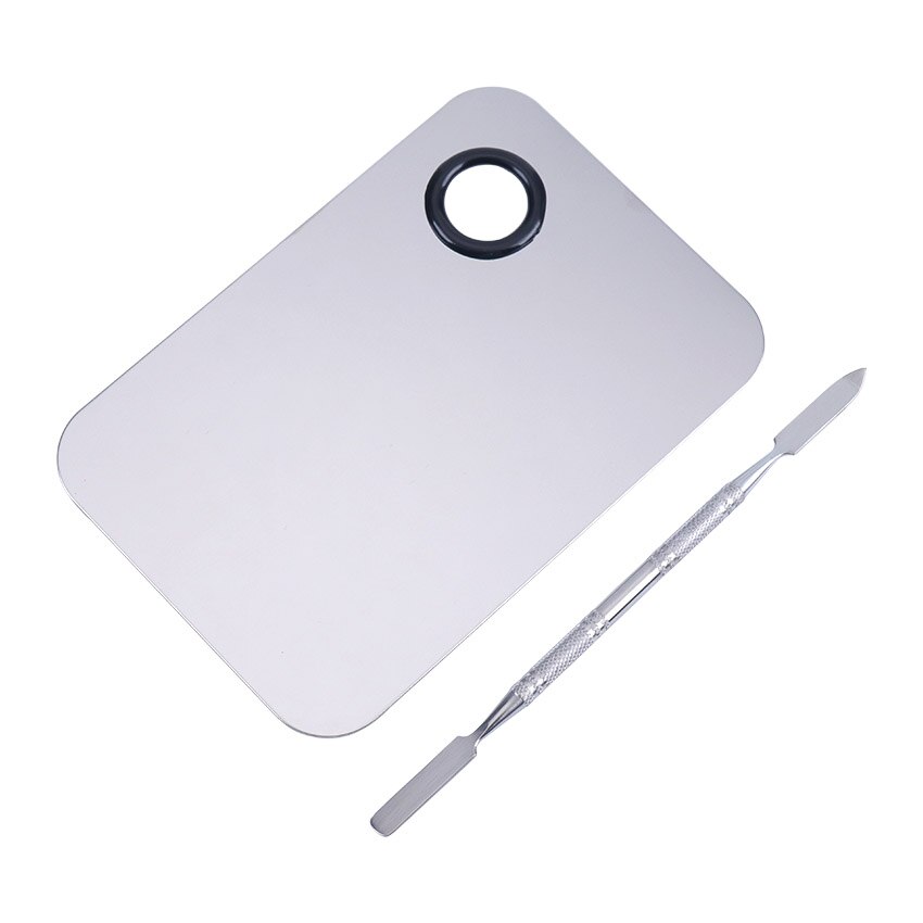 Makeup Mixing Plate with Spatula Set
