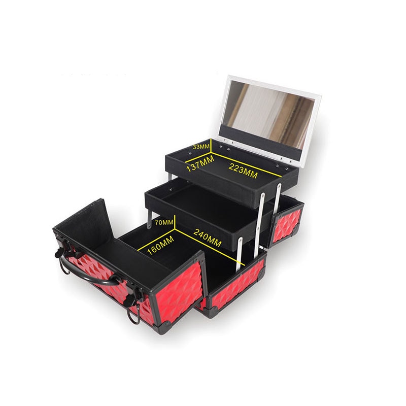 Makeup Organizer Case With Mirror Makeup Organizer Case With Mirror