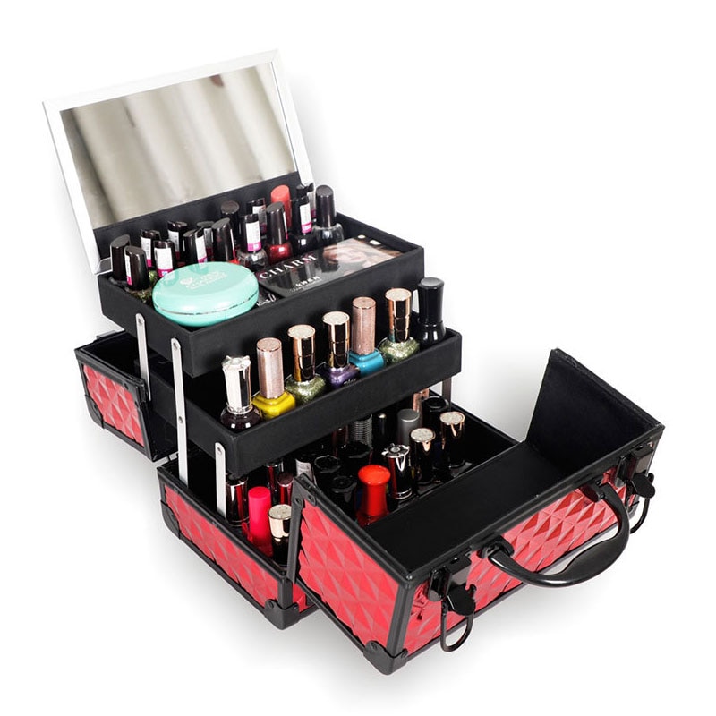 Makeup Organizer Case With Mirror Makeup Organizer Case With Mirror
