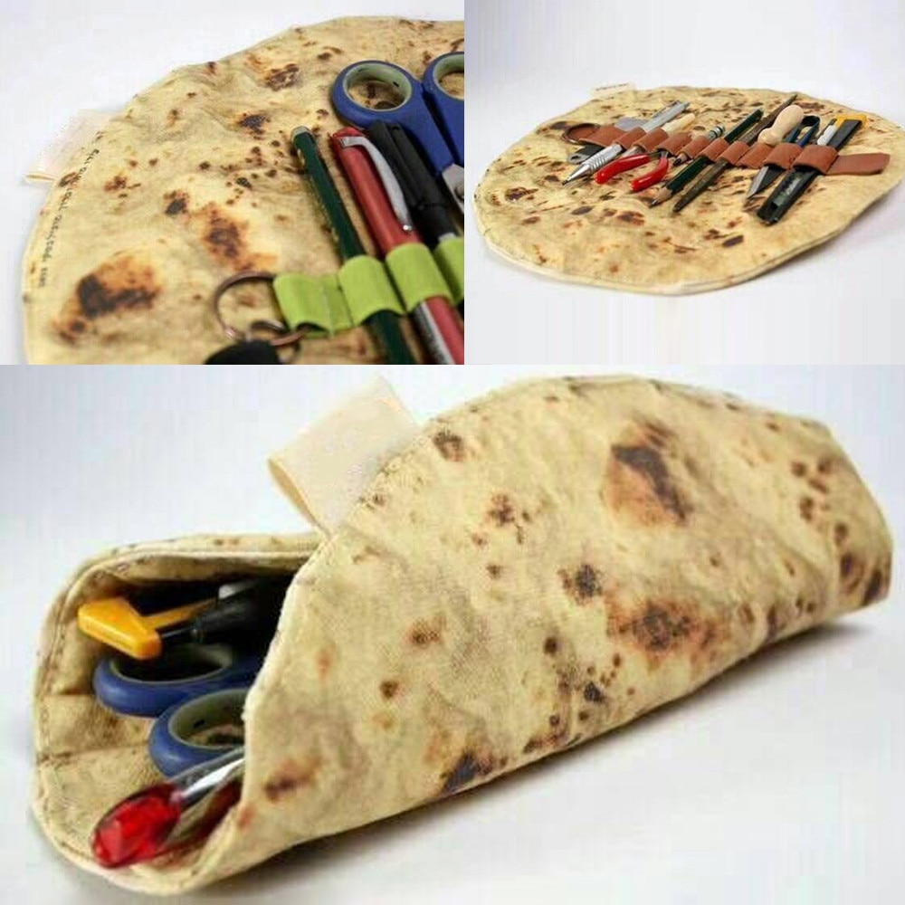 Makeup Pouch Tortilla Wrap Design