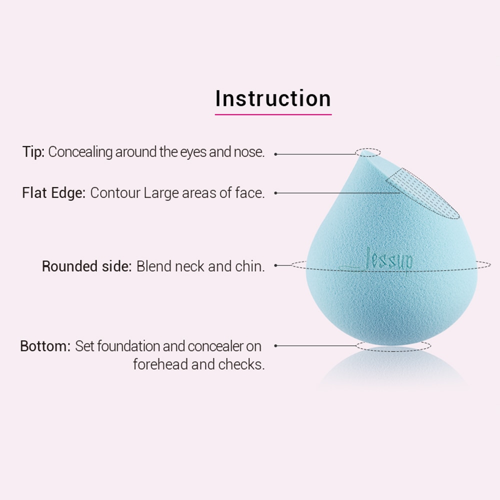 Makeup Sponge Set Beauty Puff Blender (6 pcs)