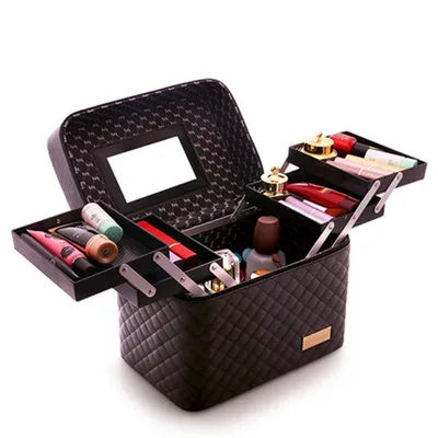 Makeup Travel Case Multilayer Organizer