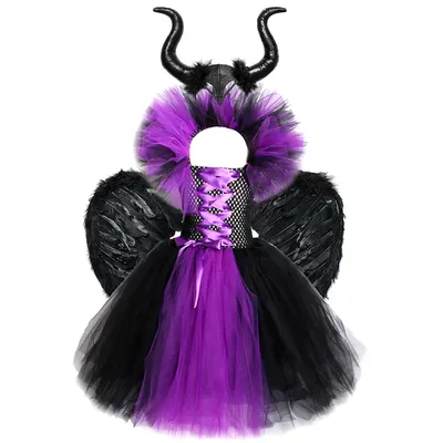 Maleficent Kids Costume Cosplay Set Maleficent Kids Costume Cosplay Set