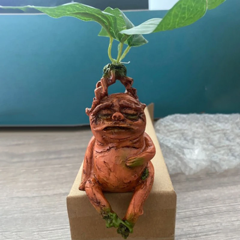 Mandrake Grass Resin Statue Landscape Ornament Art Figurine Crafts for Outdoor Garden Courtyard Living Room Bedroom Mandrake Grass Resin Statue Landscape Ornament Art Figurine Crafts for Outdoor Garden Courtyard Living Room Bedroom