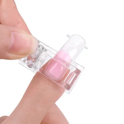 Manicure Plastic Nail Tip Clips (5pcs)