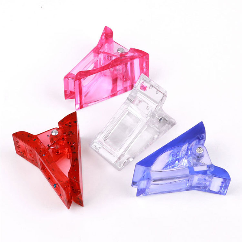 Manicure Plastic Nail Tip Clips (5pcs)