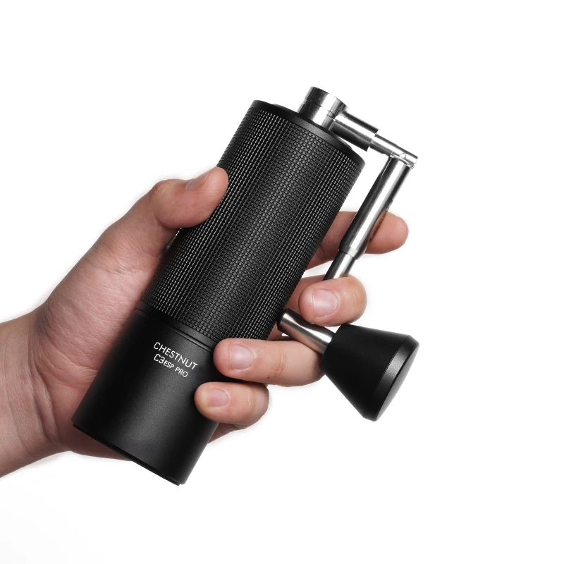 Manual Coffee Grinder Capacity 20g Hand Adjustable Steel Core Burr HRC 55-58 Hardness Aluminum Alloy Housing Send