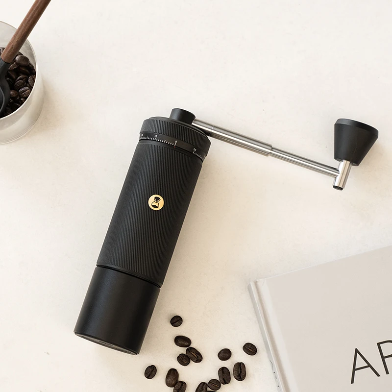 Manual Coffee Grinder External Adjustment 0.015mm Burr Inside Hand Espresso Grinder Mill