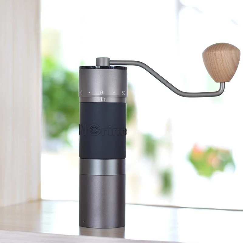 Manual Coffee Grinder Portable Mill 420 Stainless Steel 48mm Stainless Steel Titanium Plating Burr